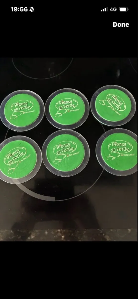 Think Green Heineken Coasters (6) - Image 1