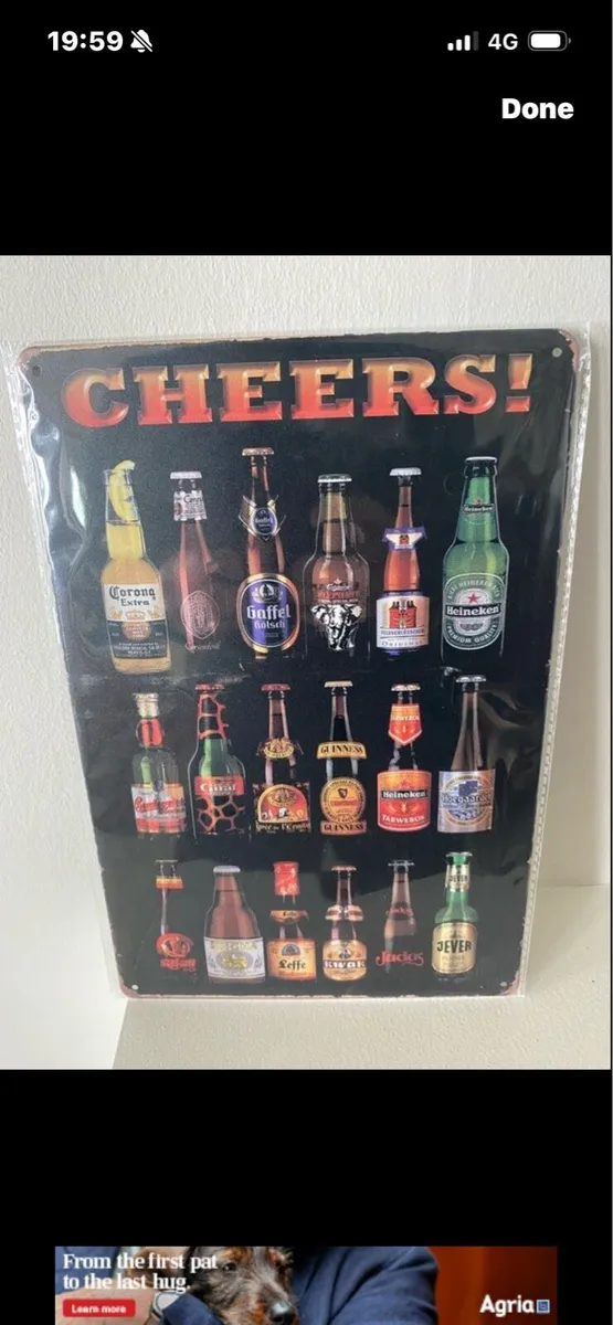 Metal Bar Sign - Image 1