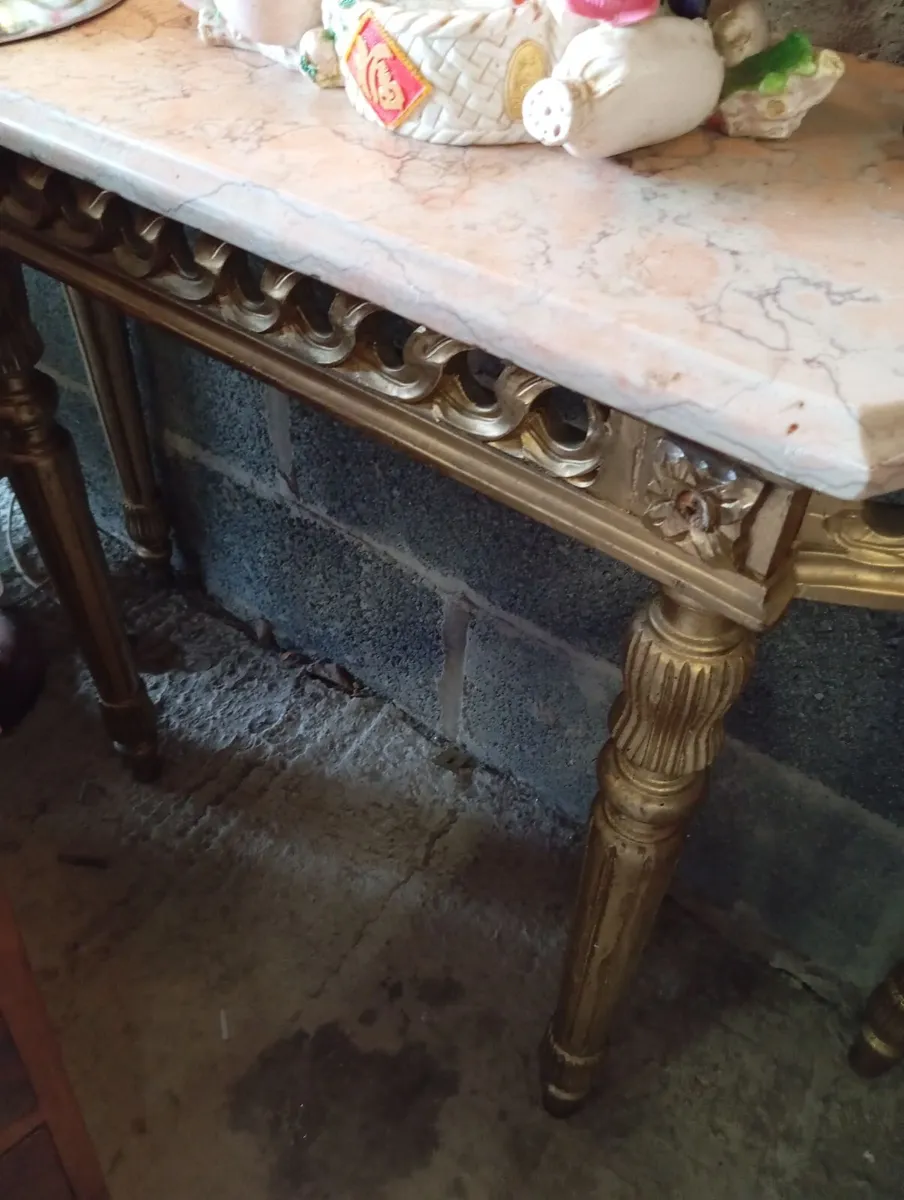 Louis XVI style console table - Image 3