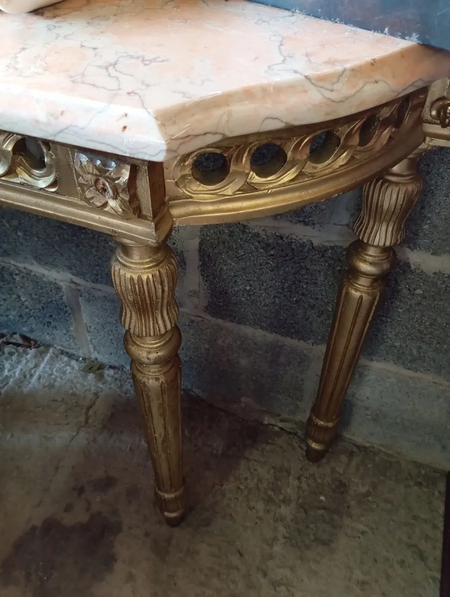Louis XVI style console table - Image 2