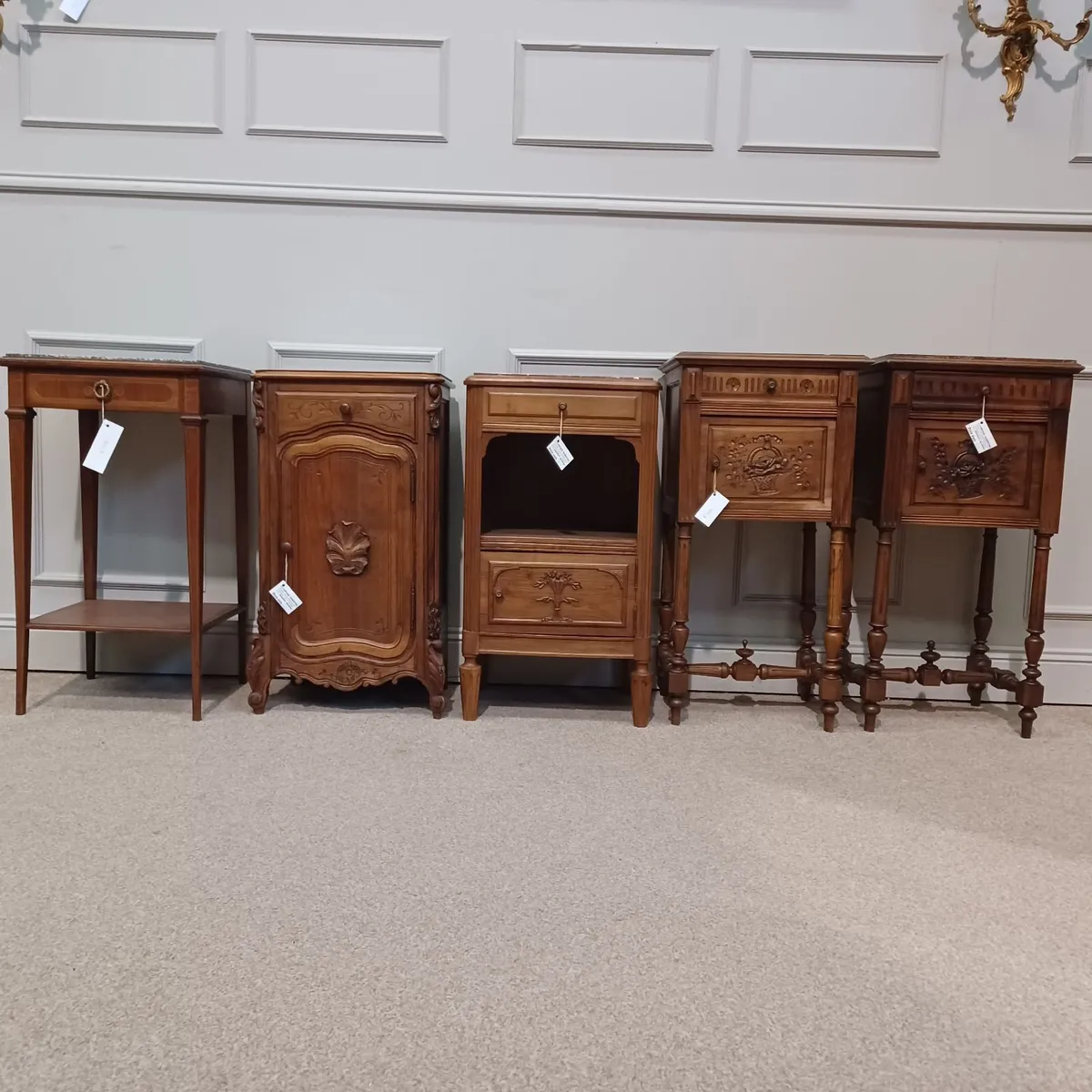 Solid walnut bedside tables - Image 3