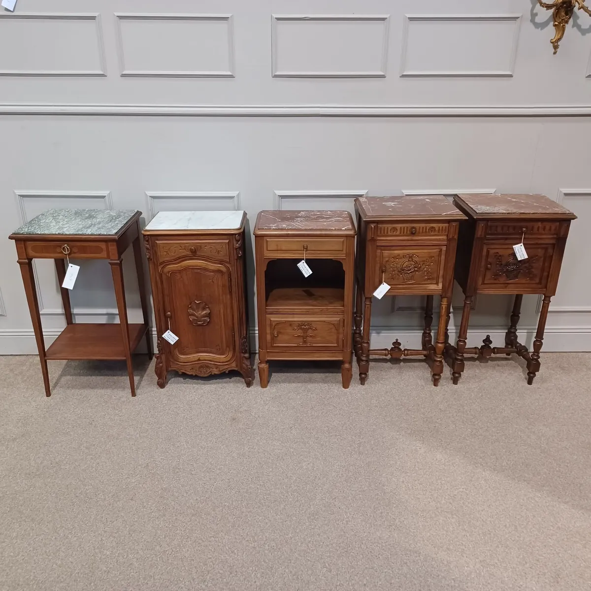Solid walnut bedside tables - Image 2