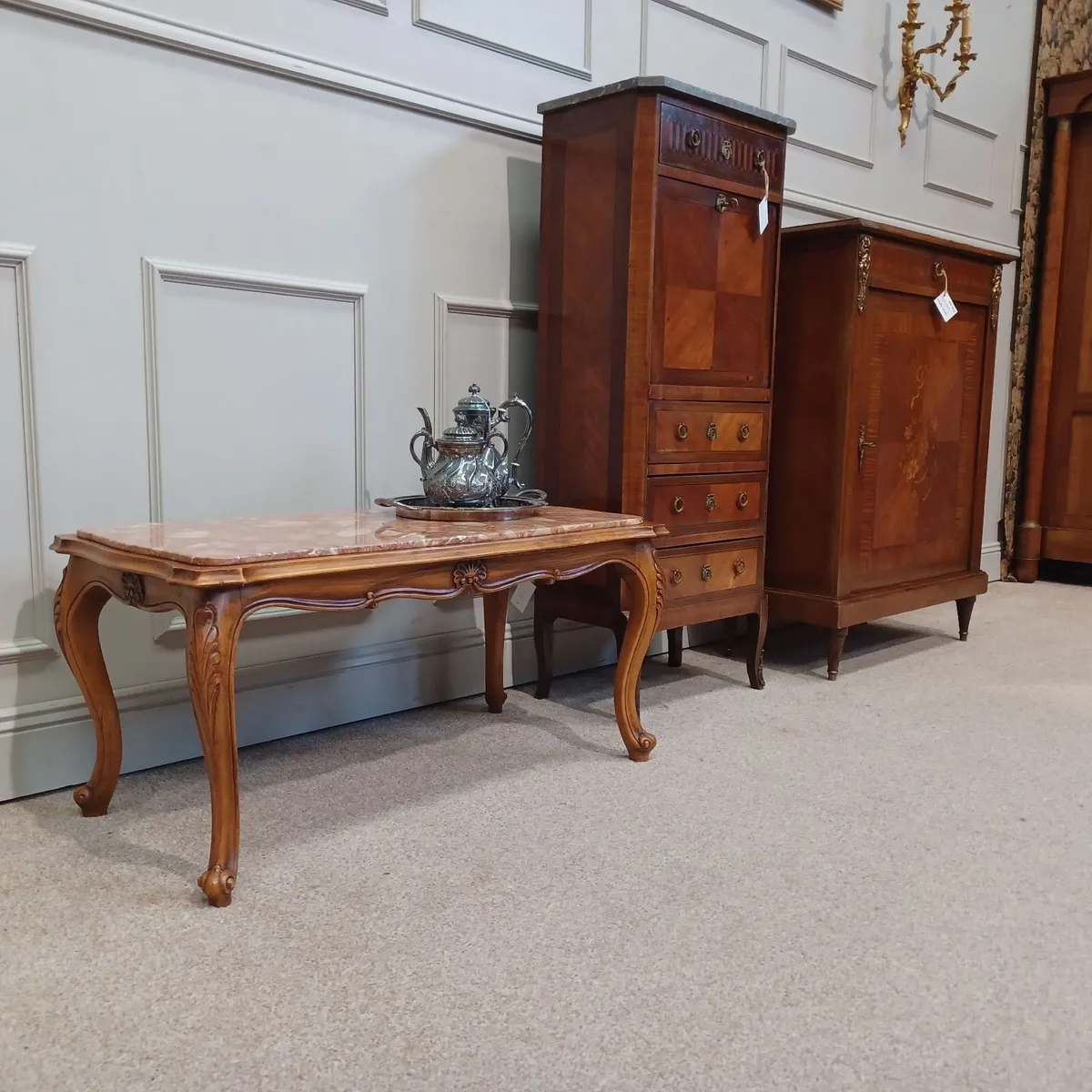 Furniture with a marble top-coffe table - Image 2