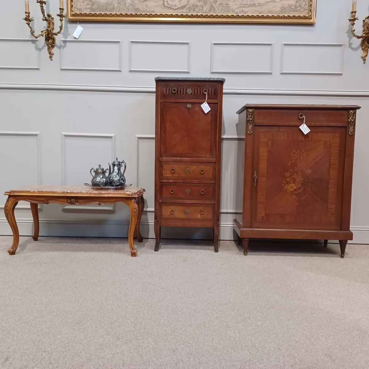 Furniture with a marble top-coffe table - Image 3