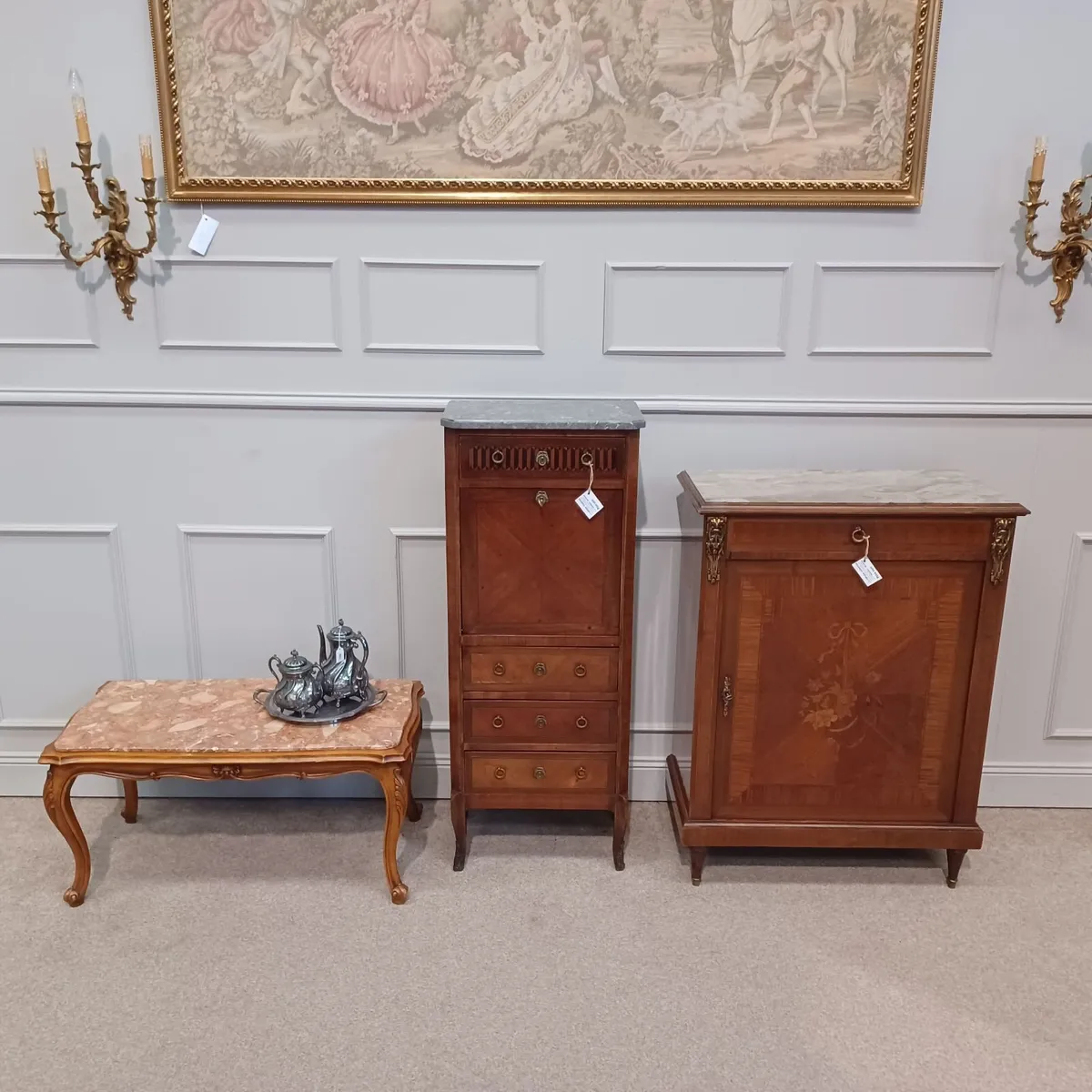 Furniture with a marble top-coffe table - Image 4