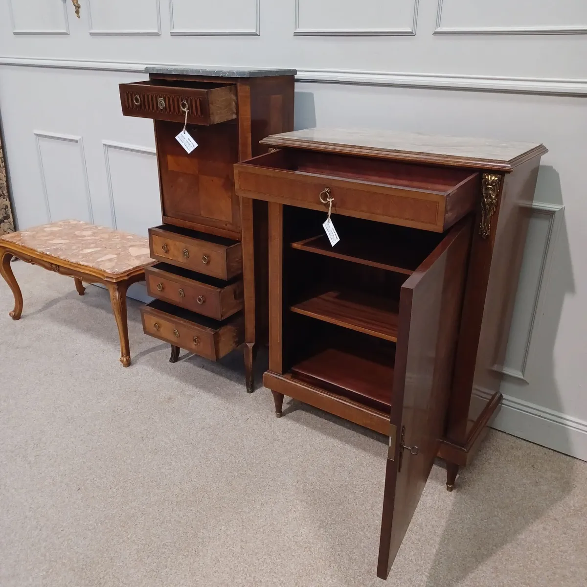 Furniture with a marble top-coffe table - Image 4