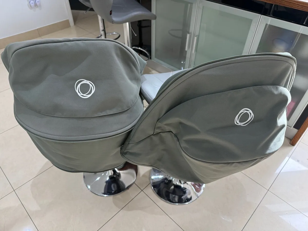 bugaboo donkey forest green hoods x2 in swords - Image 1