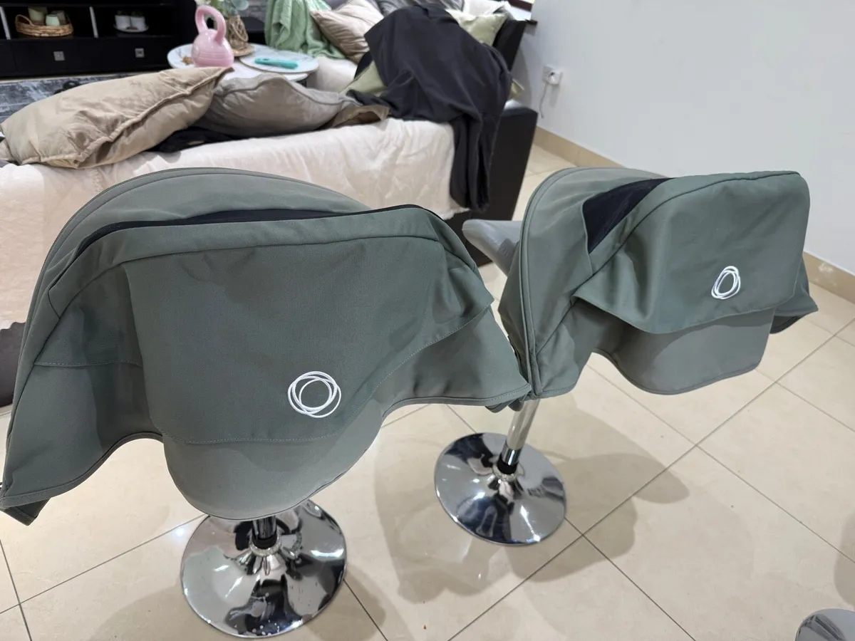 bugaboo donkey forest green hoods x2 in swords - Image 2
