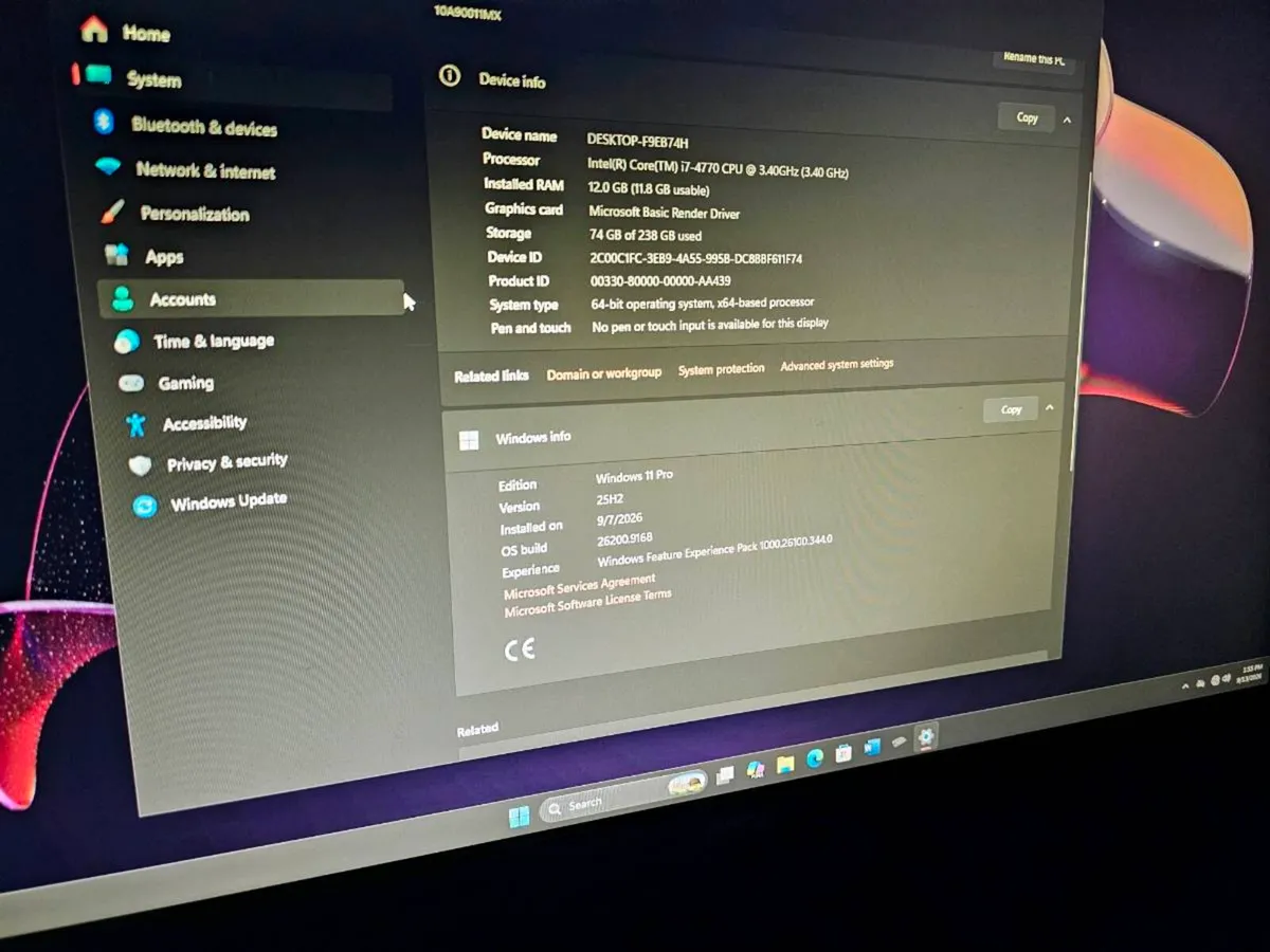 🖥️ COMPLETE PC GAMING / COLLEGE SETUP  i7 + 26" S - Image 3