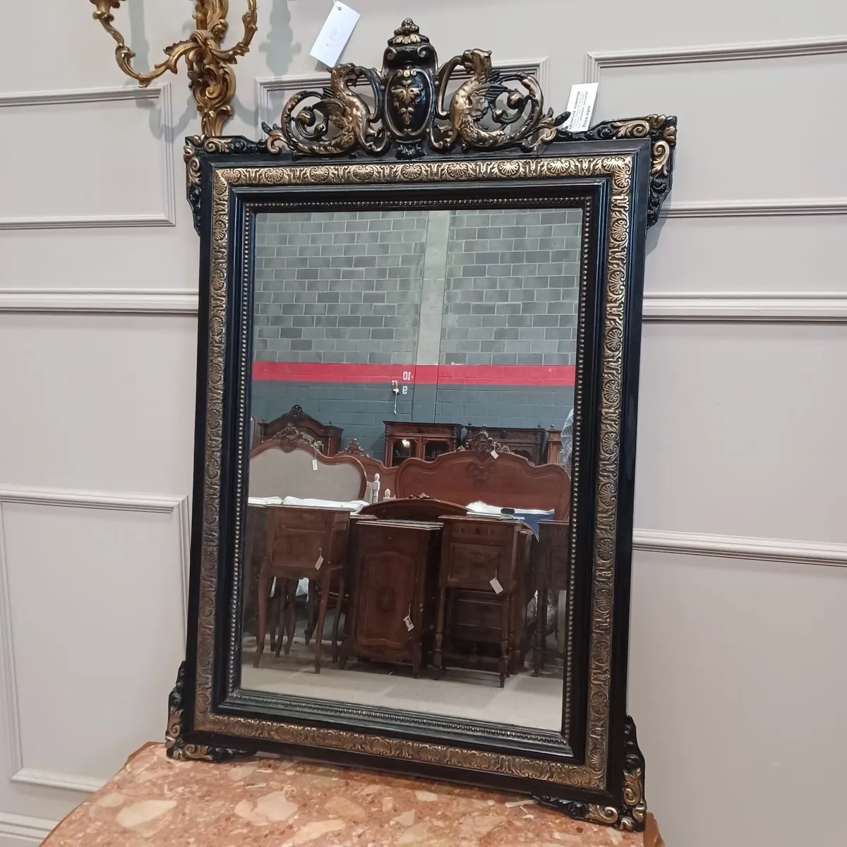 Original Antique - Large mirror - Napoleon II - Image 1