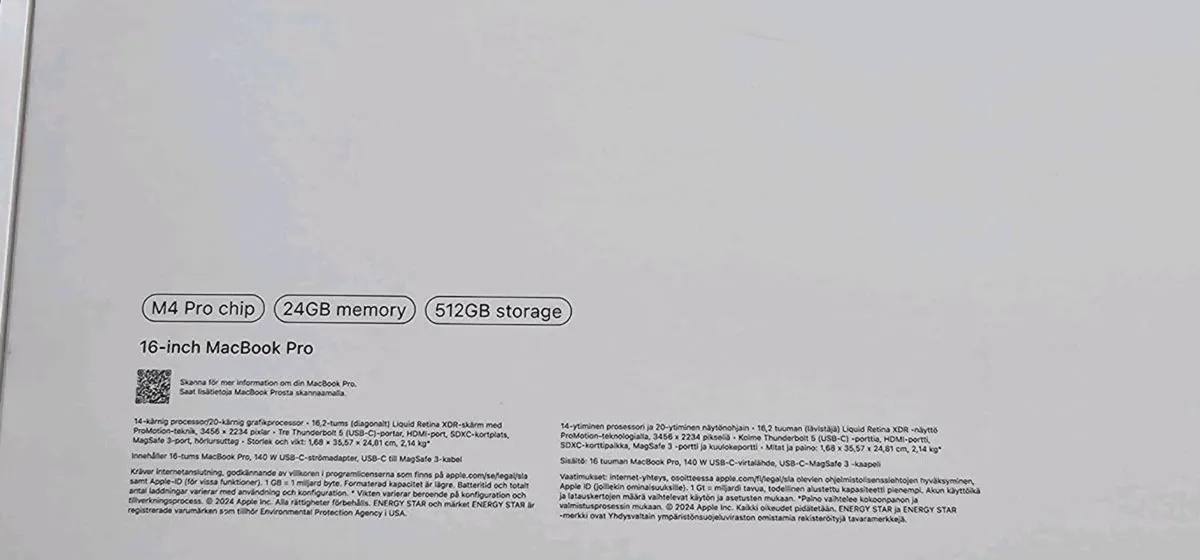 Apple MacBook Pro 16-inch M4 Pro–24GB RAM – 512GB - Image 2