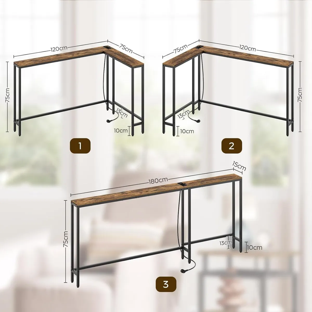 Narrow Console Table Entrance 15CM Wide Hallway - Image 4