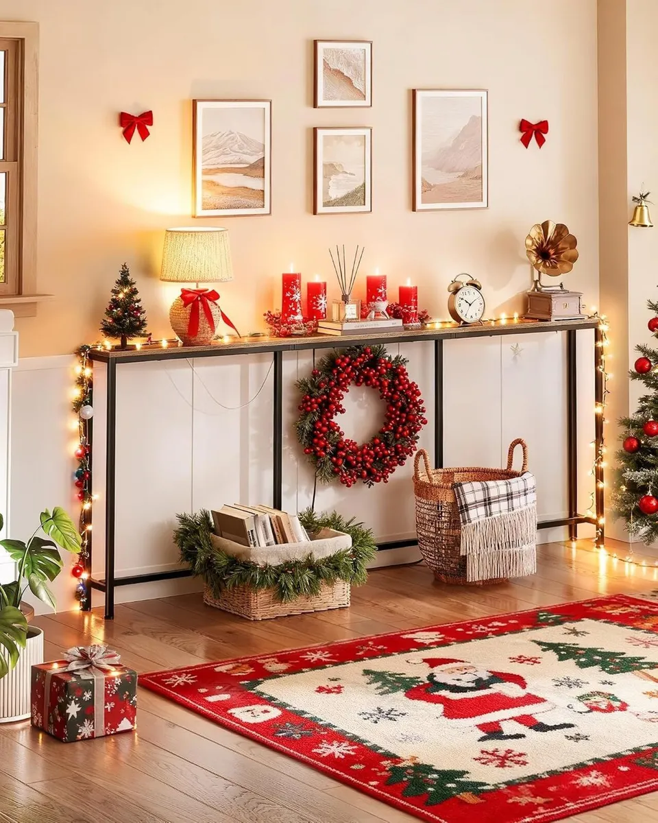 Console Table Hallway with Charging Station - Image 2
