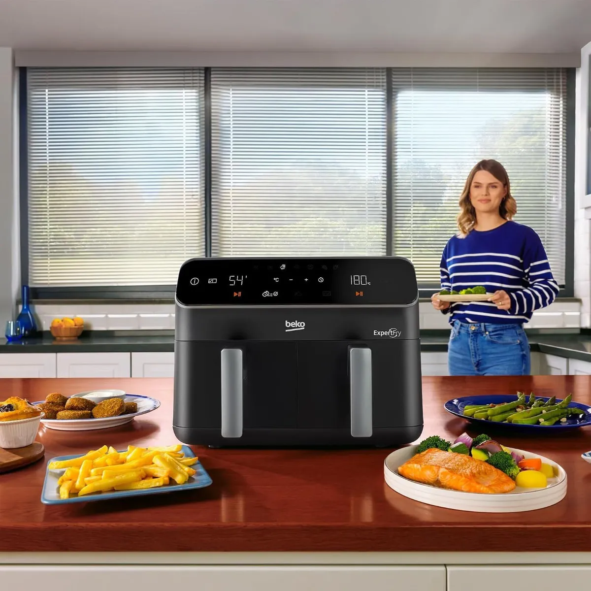 Dual Zone Air Fryer Expertfry 8.5L Capacity Smart - Image 4