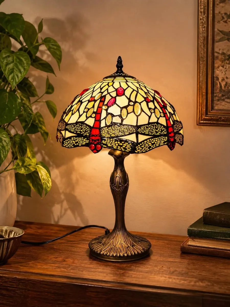 Tiffany Lamp 12 Inch Dragonfly - Image 4