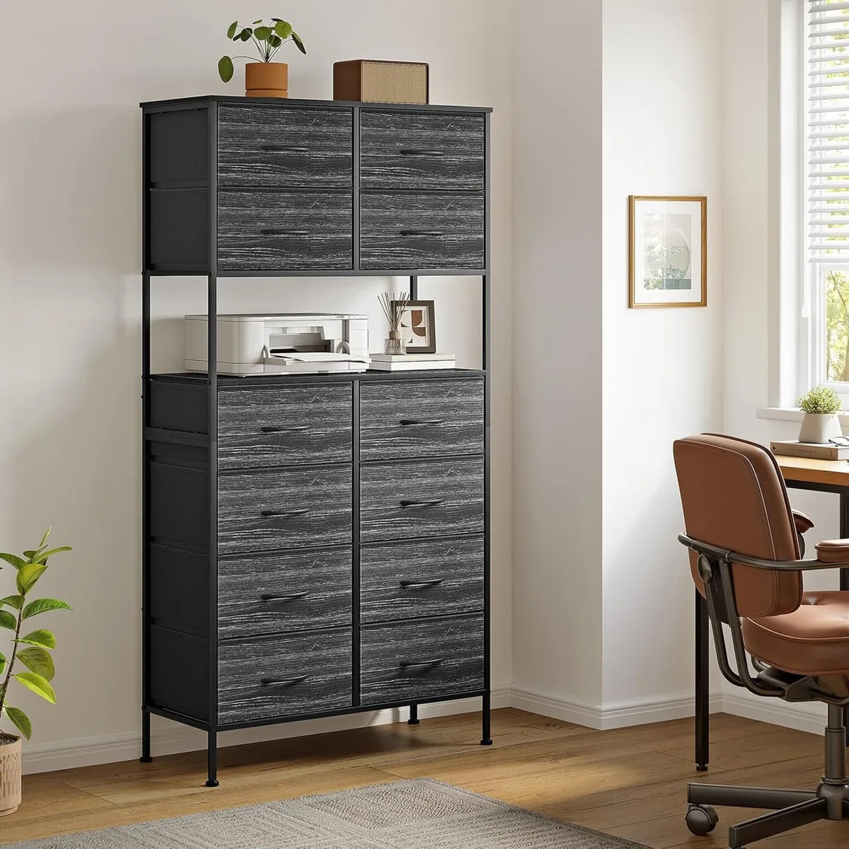Tall Chest of 12 Drawers Bedroom Storage Cabinet - Image 2