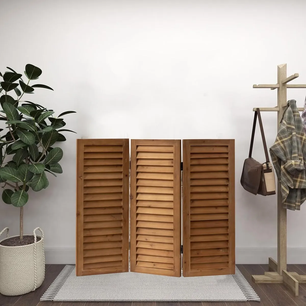 3 Panel Short Folding Room Divider 81CM - Image 3