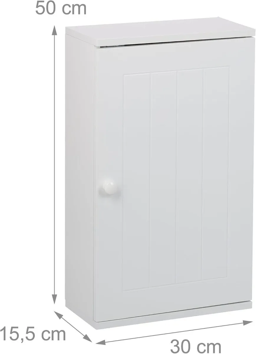 Bathroom Wall Cabinet with Door 2 Adjustable - Image 4
