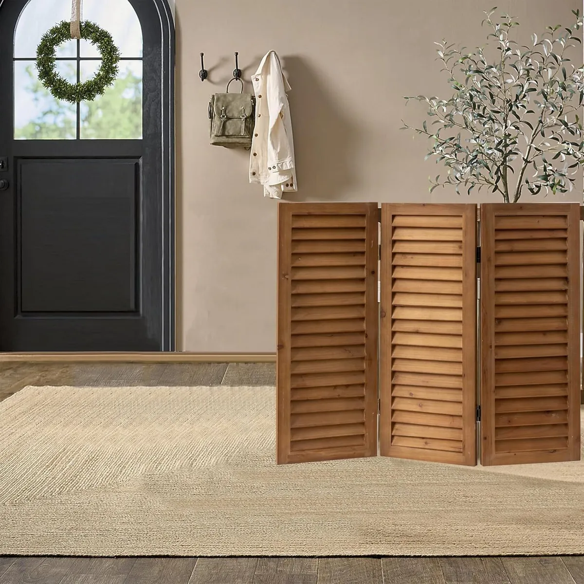 3 Panel Short Folding Room Divider 81CM - Image 4