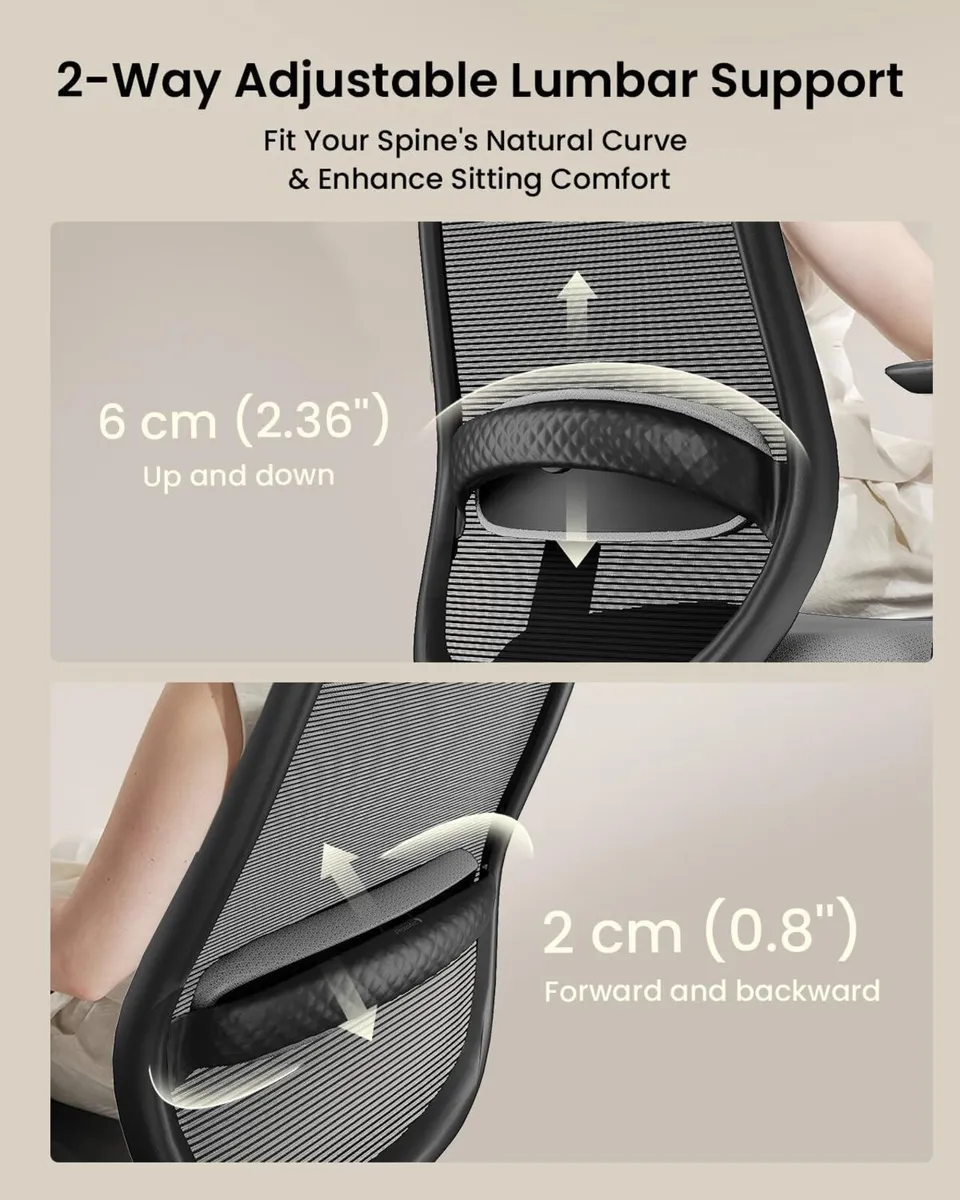 Ergonomic Office Chair with Adjustable Seat Depth - Image 4