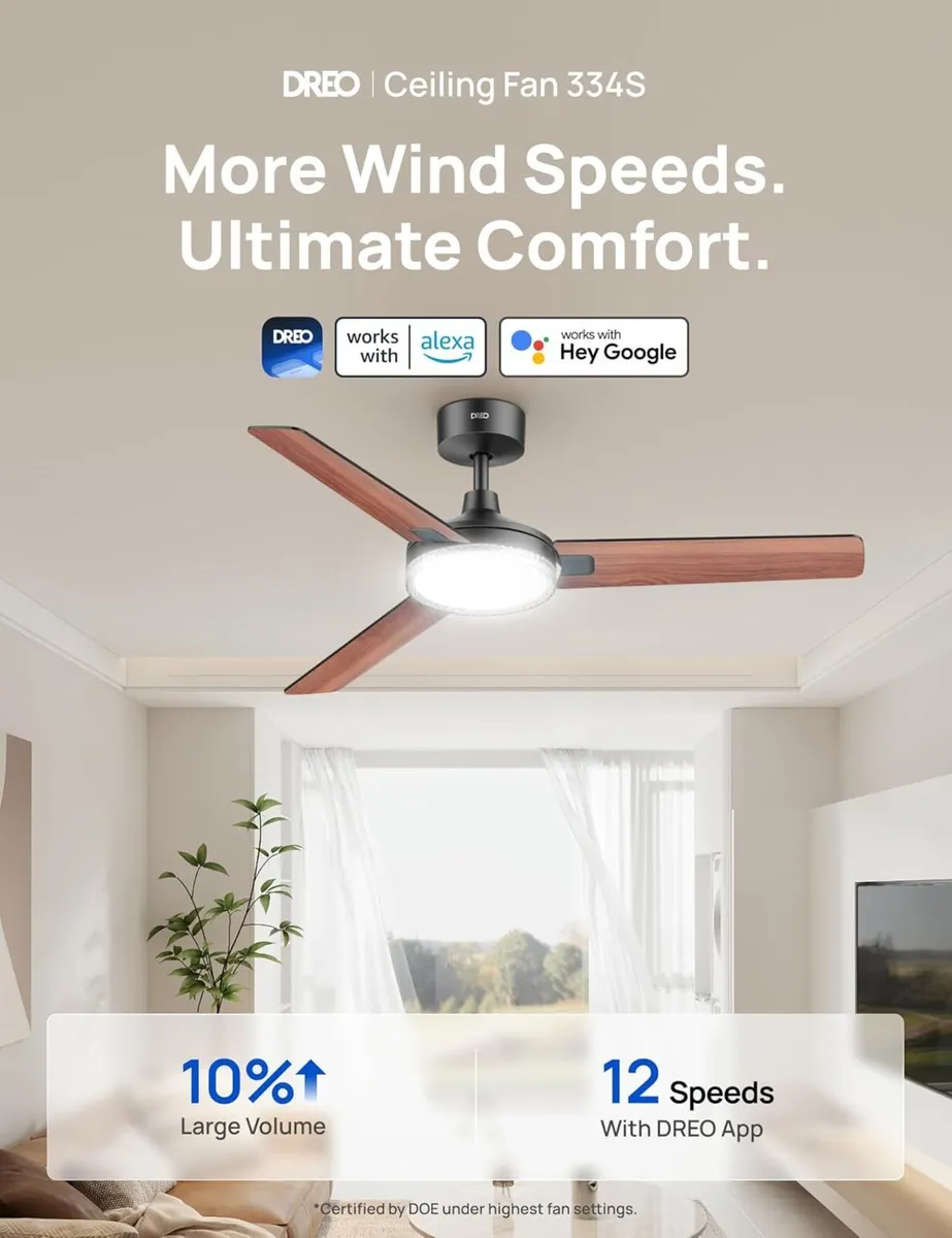 Ceiling Fans with Lights 52 Inch Fan 12 - Image 2