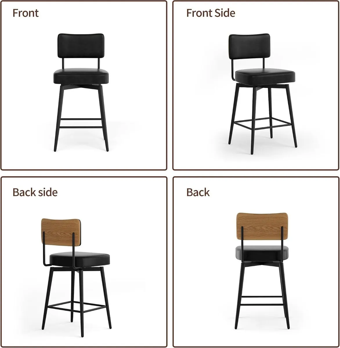 Bar Stools Swivel Breakfast Barstools Kitchen - Image 4