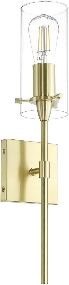 Bathroom Wall Lights Clear Glass Shade - Image 2
