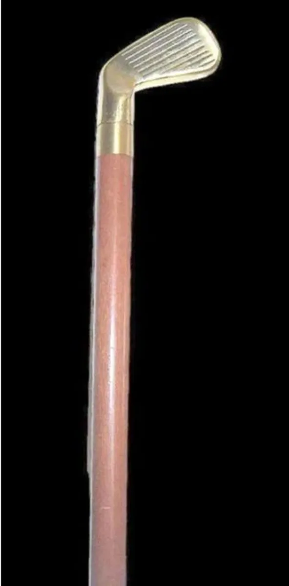 Vintage Golf Club Walking Stick with Hidden Flask - Image 3