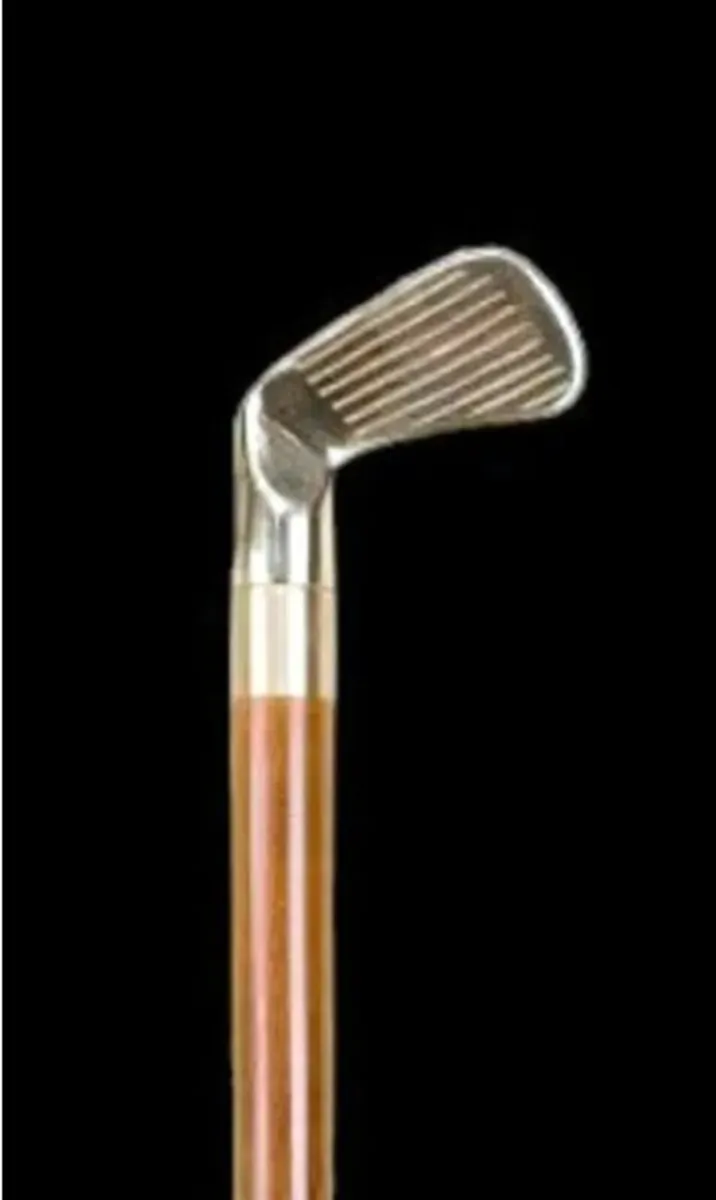 Vintage Golf Club Walking Stick with Hidden Flask - Image 4