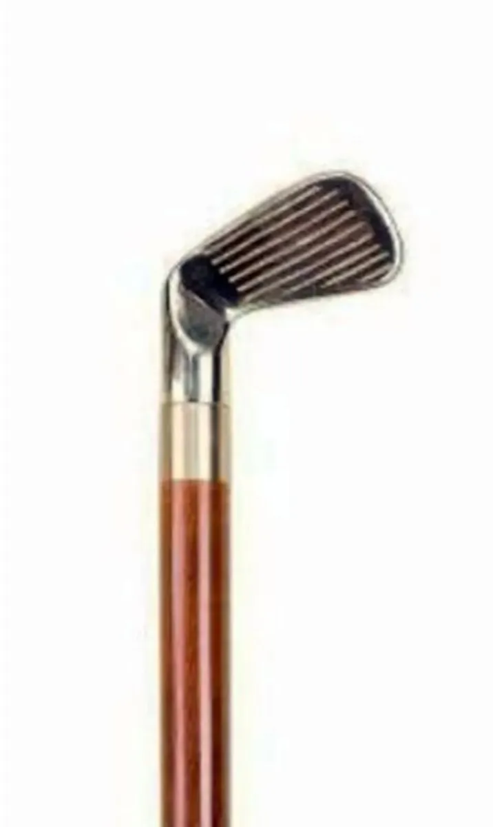 Vintage Golf Club Walking Stick with Hidden Flask - Image 2