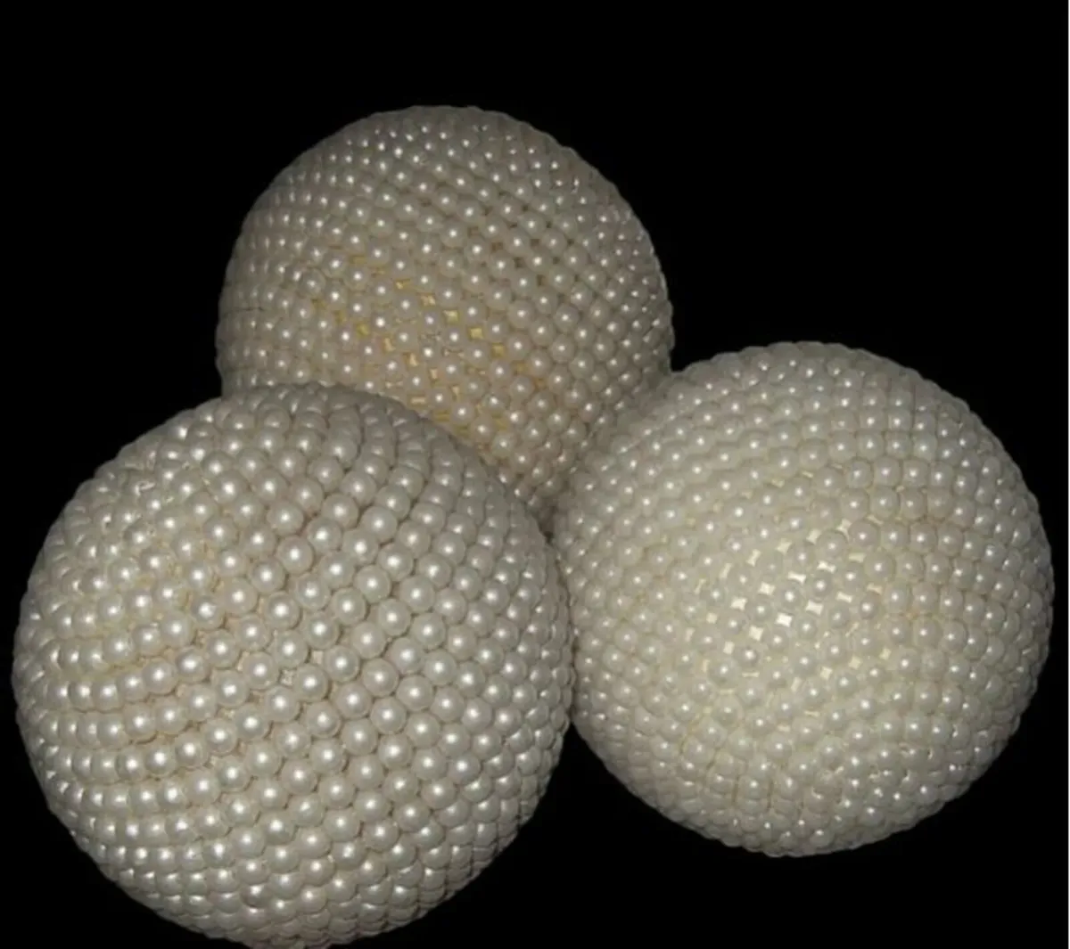 Pristine Harrods 6” Pearl Decorative Spheres - Image 3