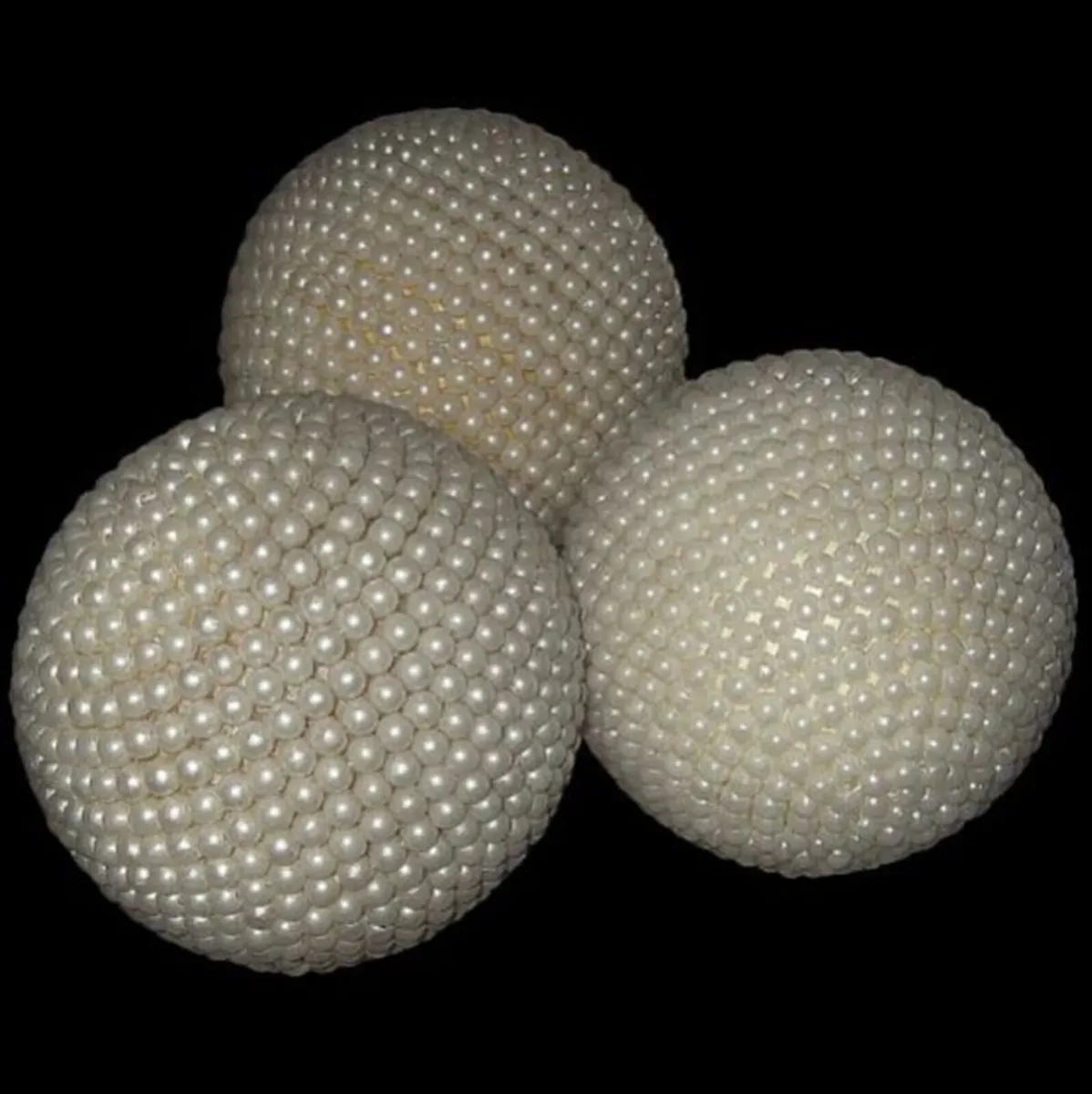 Pristine Harrods 6” Pearl Decorative Spheres - Image 2
