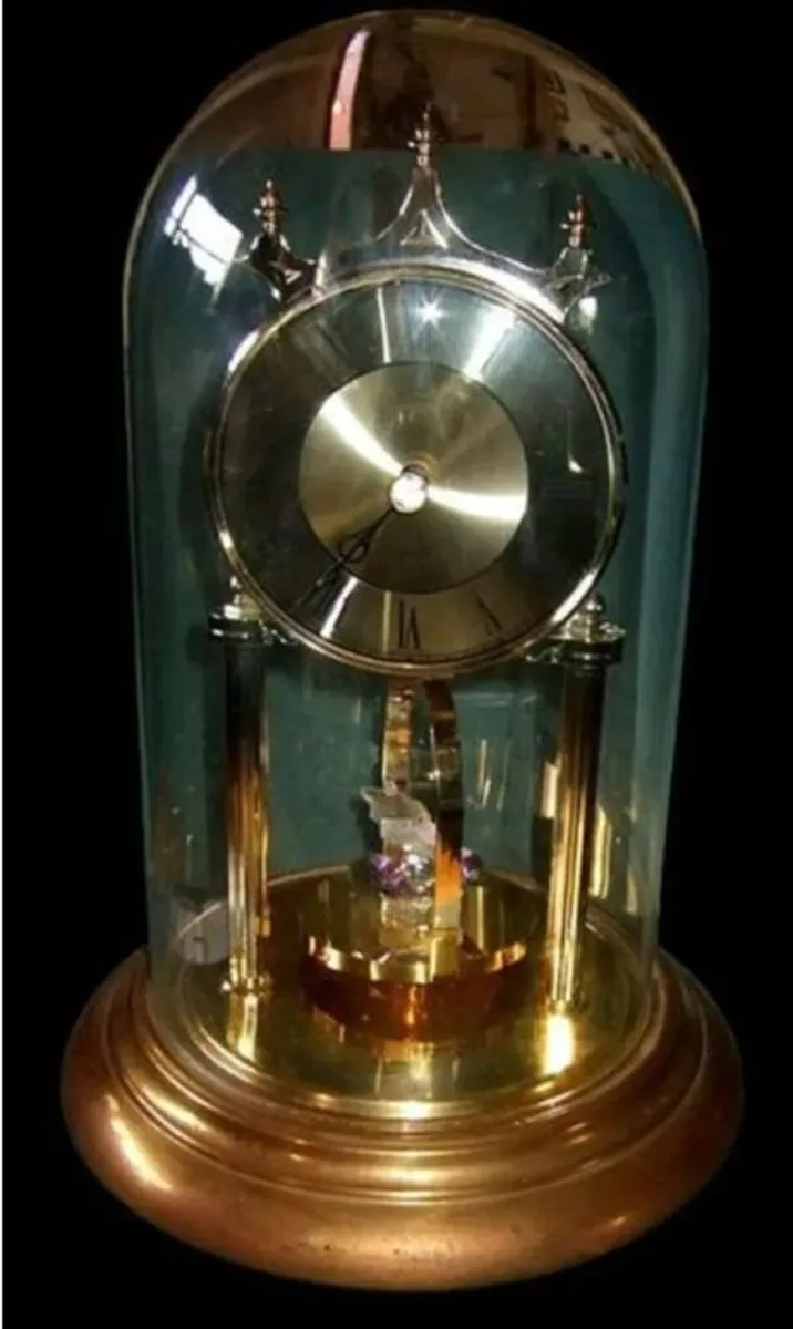Pristine Vintage Hermle "Butterfly" Dome Clock - Image 1