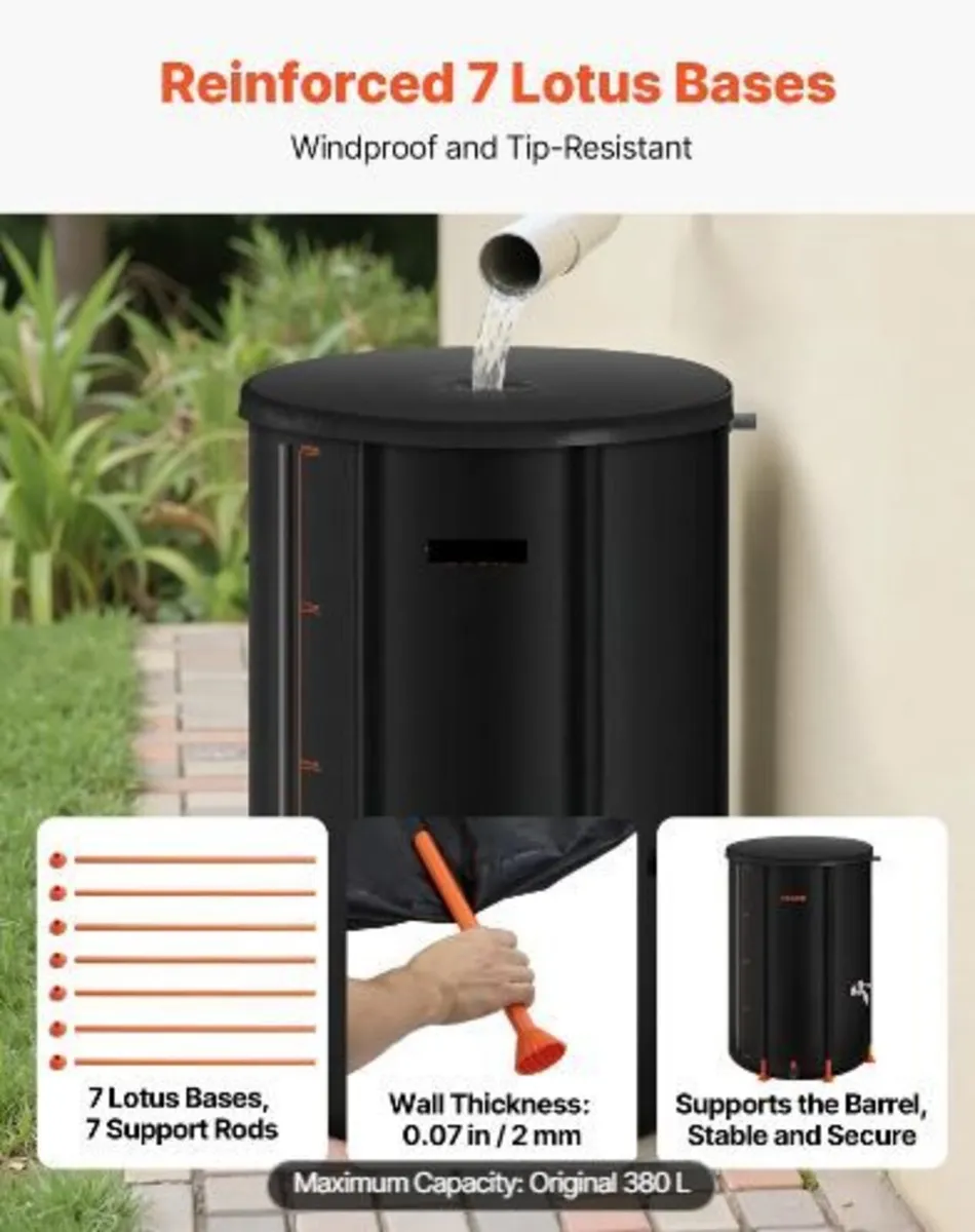 Collapsible Rain Barrel, 380 L - Image 4