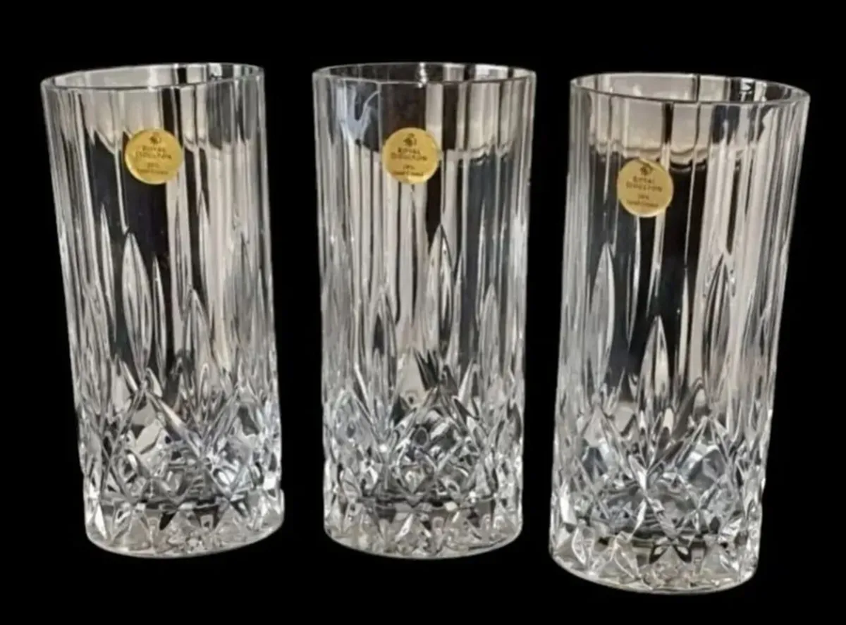 Royal Doulton 24% Lead Crystal Tumblers Trilogy - Image 4