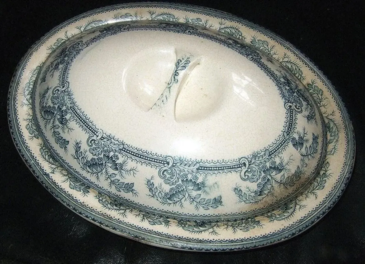 Antique French Ironstone Tureen / Serving Dish - Image 2
