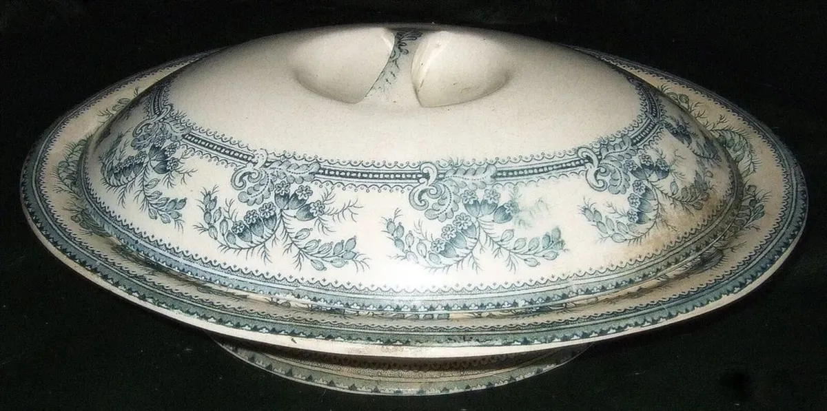 Antique French Ironstone Tureen / Serving Dish - Image 3