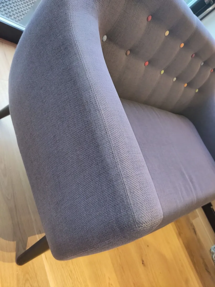 made.com 2/3 seater sofa 'Ritchie' grey / blue - Image 2