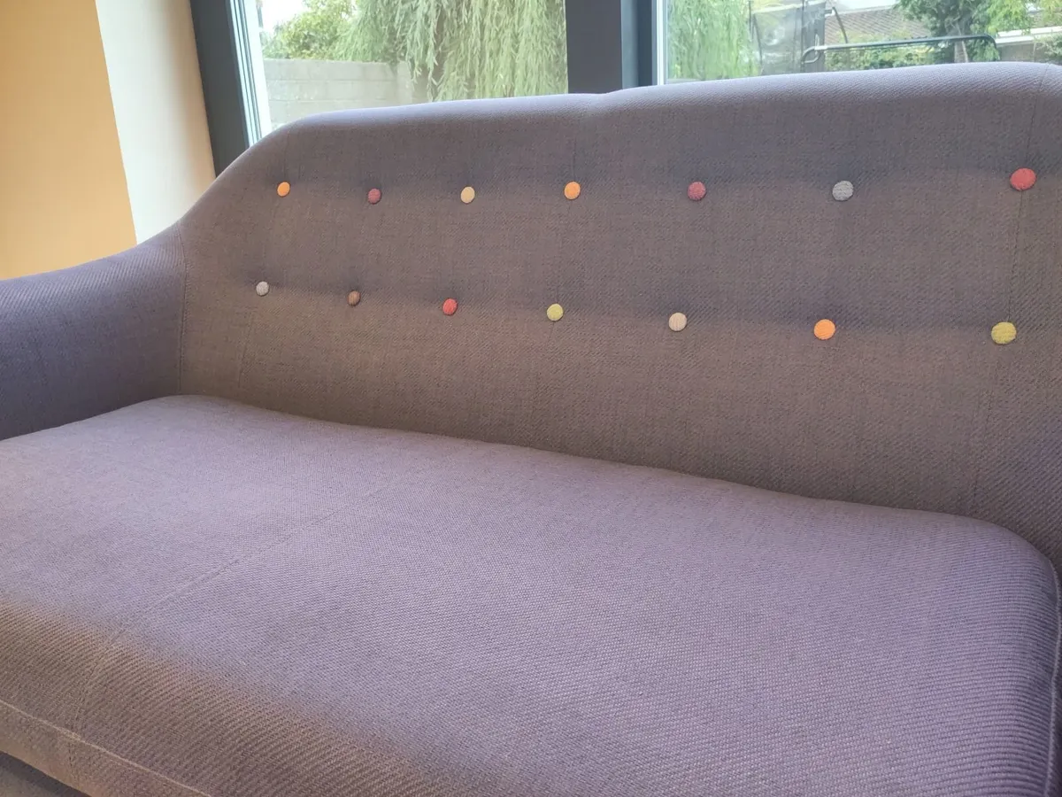 made.com 2/3 seater sofa 'Ritchie' grey / blue - Image 3