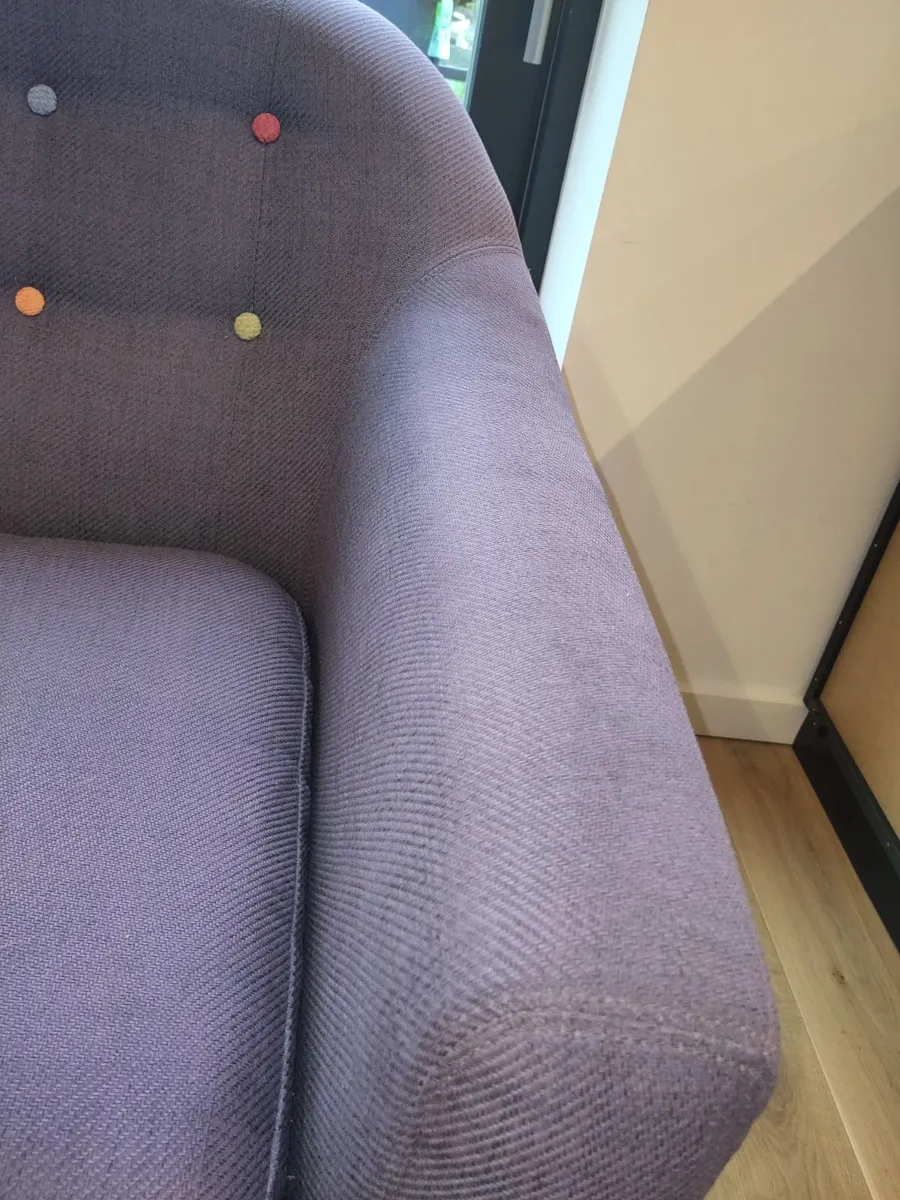 made.com 2/3 seater sofa 'Ritchie' grey / blue - Image 4