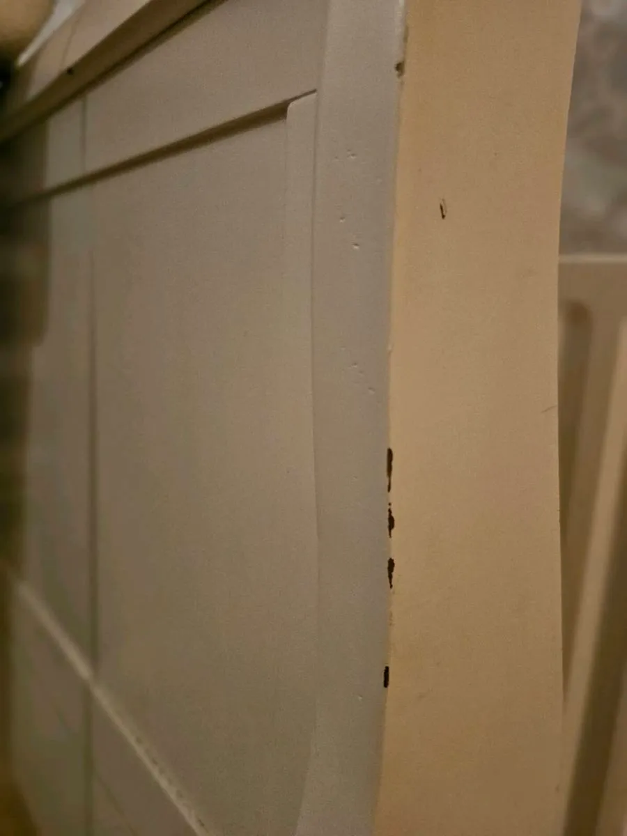 Kingsized Cream Wooden Headboard - Image 4