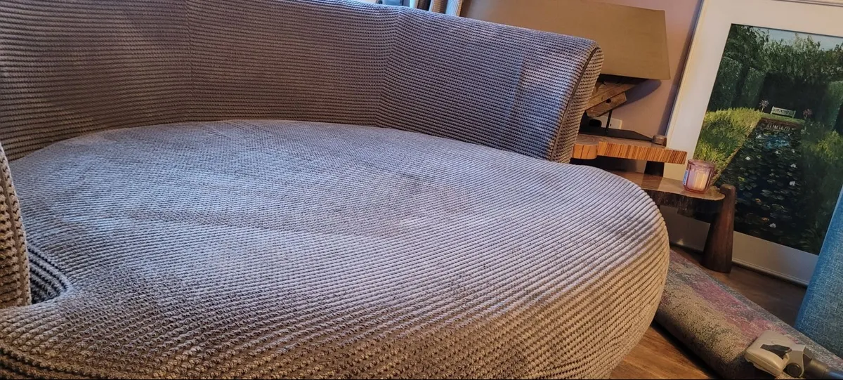 2 DFS couches and footstool - Image 3