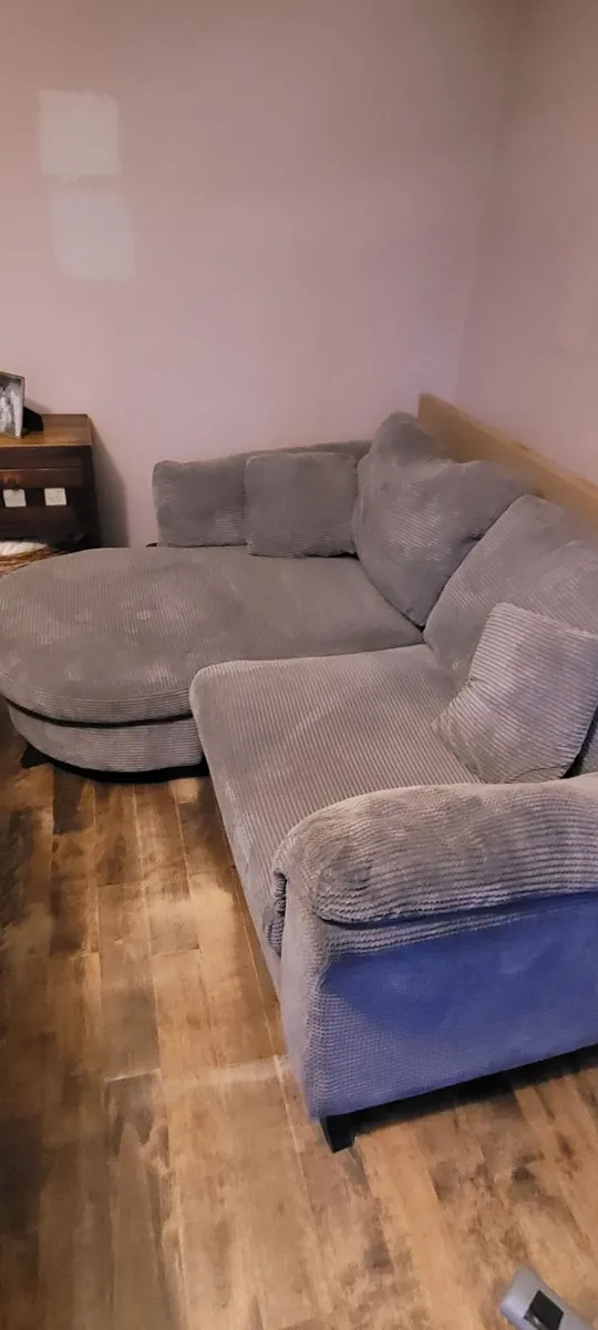 2 DFS couches and footstool - Image 4