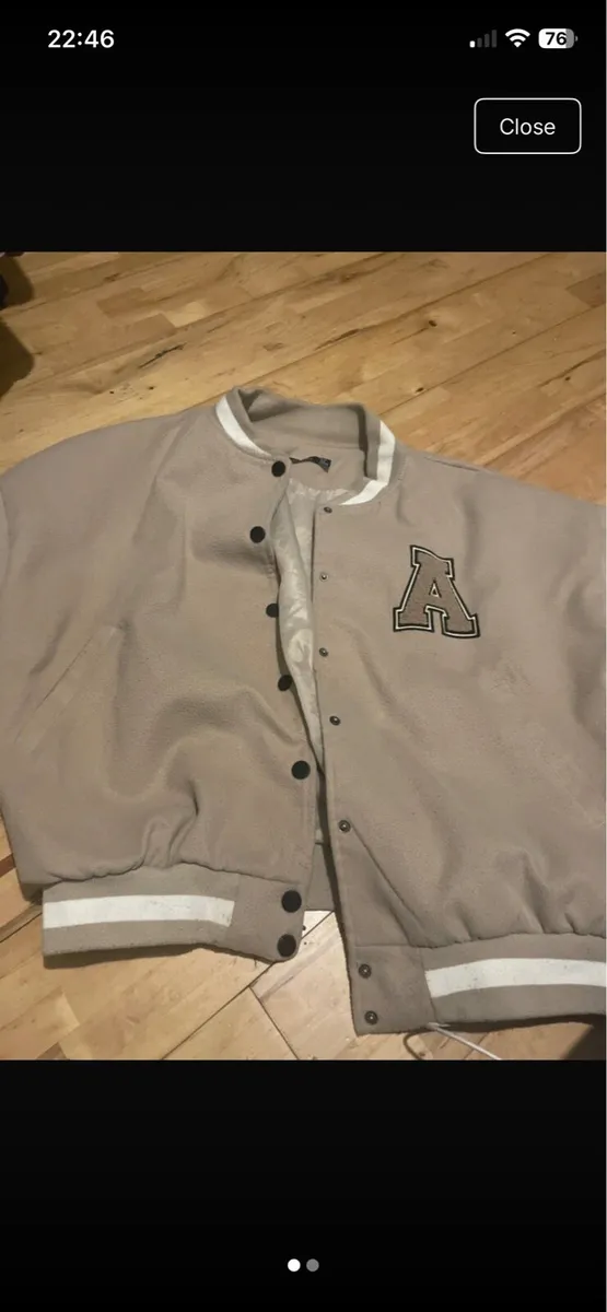 Boo hoo varsity jacket - Image 1