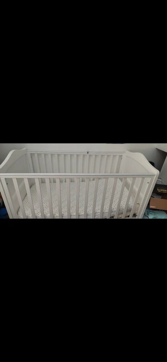 Cot cotbed. In good condition comes with mattress. - Image 1