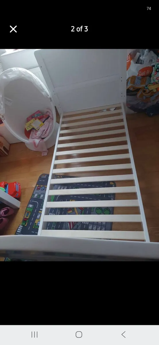 Cot cotbed. In good condition comes with mattress. - Image 2