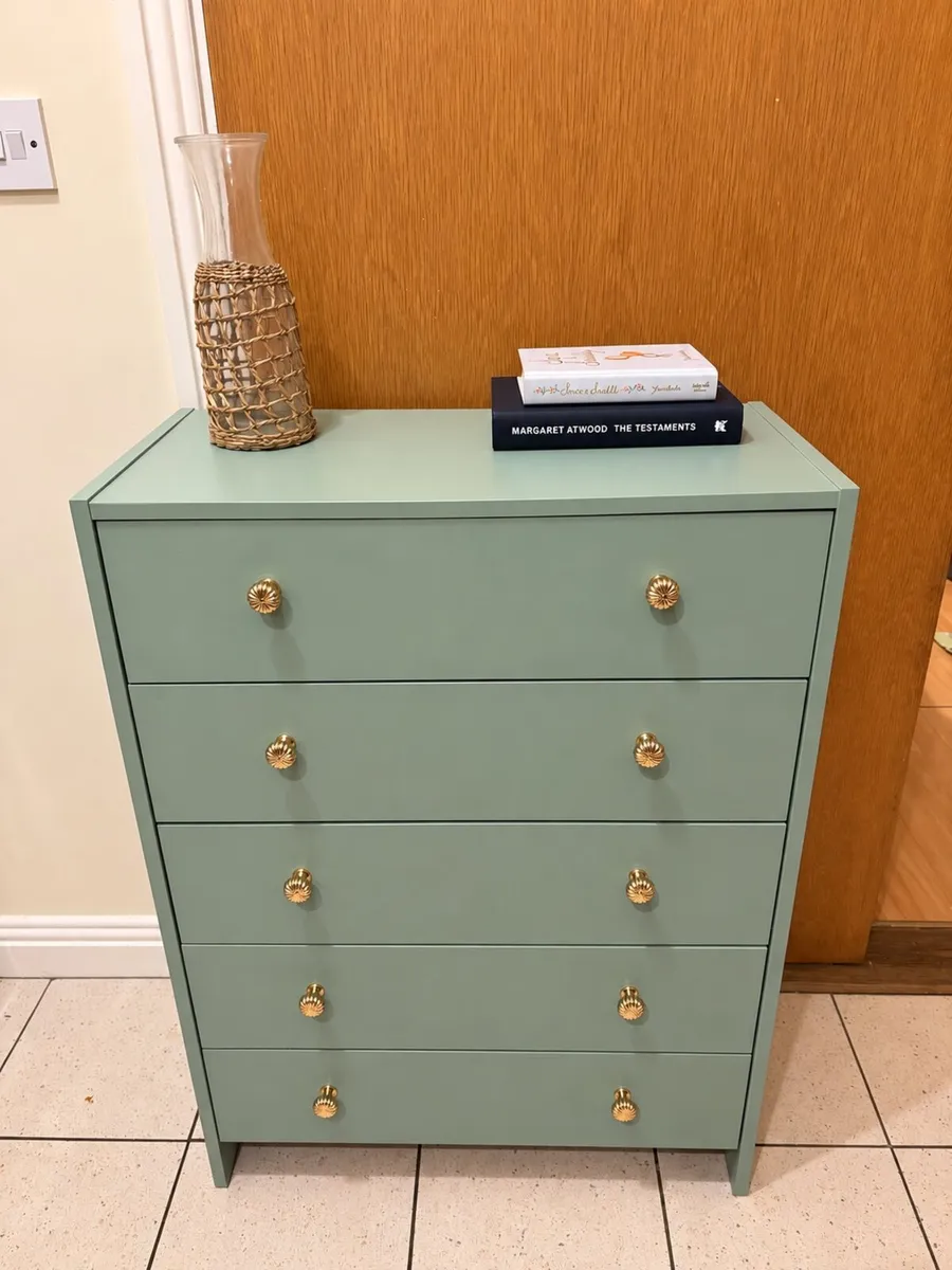 Refinished 5 drawer dresser/ chest of drawers - Image 2