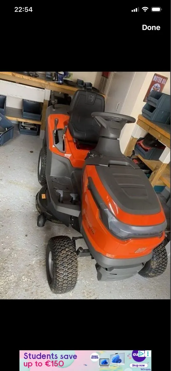 Husqvarna Tc112 Ride On Lawnmower - Image 1