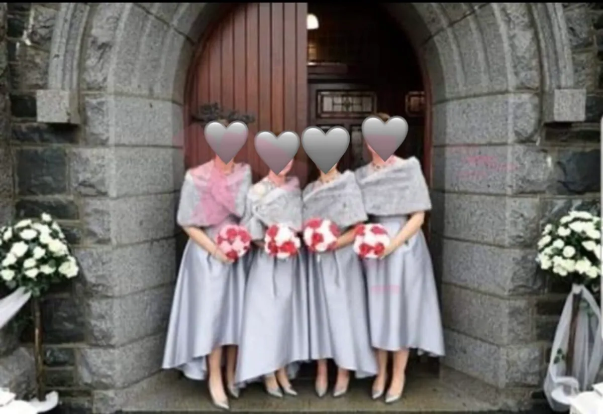 Alfred Sung Bridesmaid Dresses & Fur - Image 1