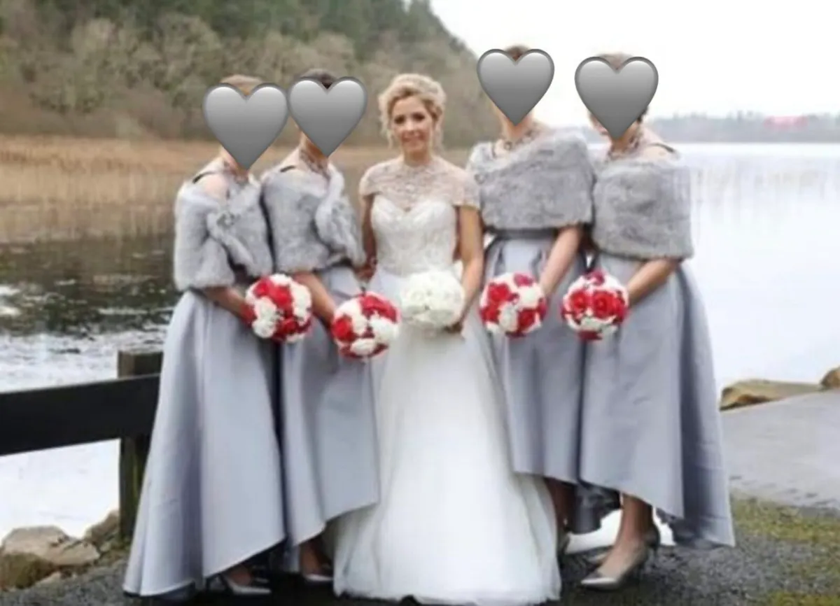 Alfred Sung Bridesmaid Dresses & Fur - Image 3
